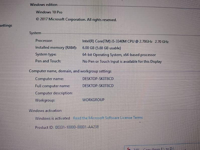 Dell latitude E6230, corei5, 3rd genration 4