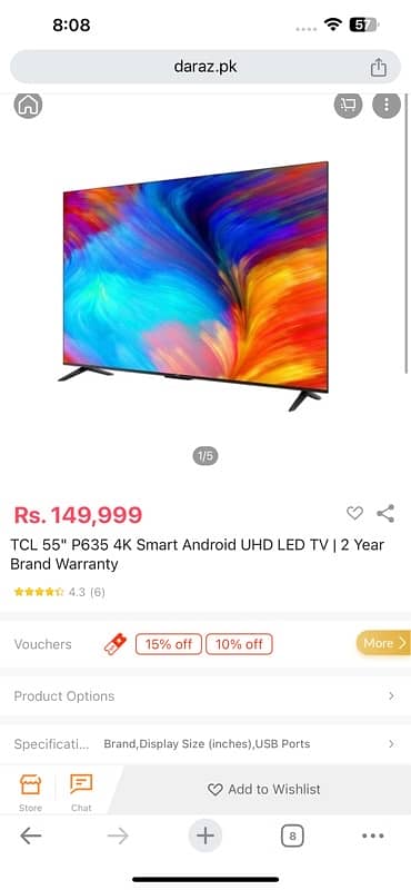 tcl 55 inch led 4k complete box condition 10by 10 1