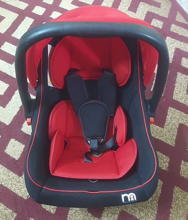 Mothercare Carry Cot & Car Seat Red & Black 3