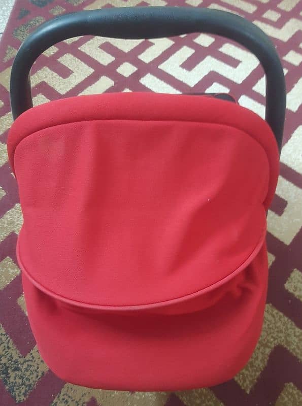 Mothercare Carry Cot & Car Seat Red & Black 4