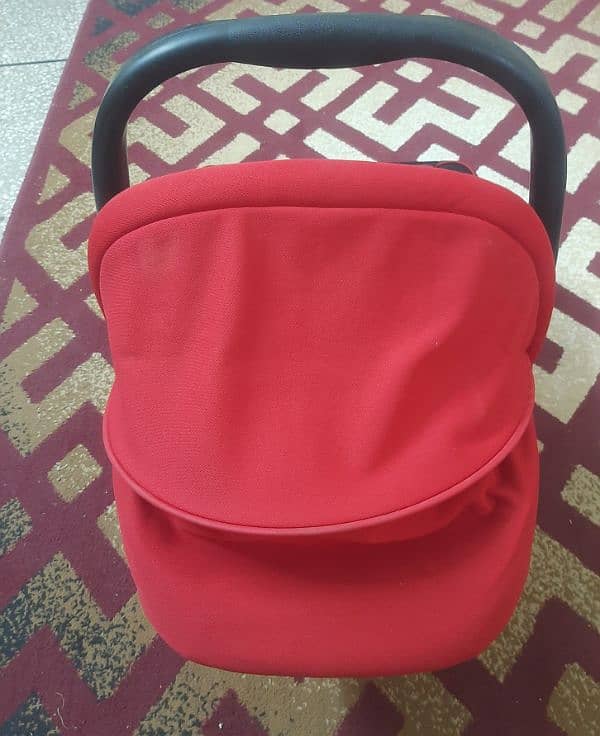 Mothercare Carry Cot & Car Seat Red & Black 5