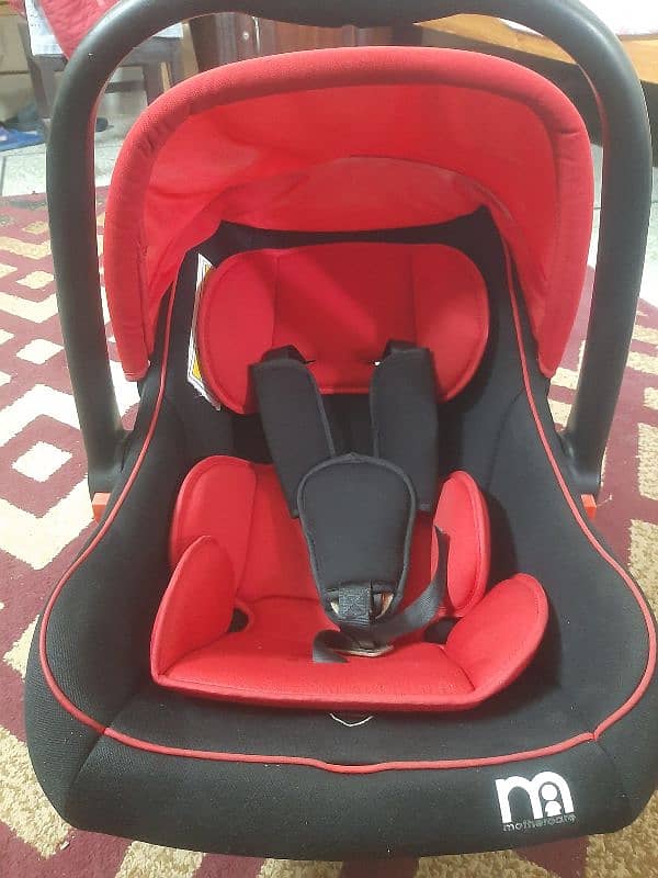 Mothercare Carry Cot & Car Seat Red & Black 7