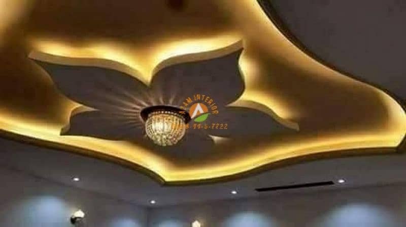 Chowk ceiling false celling plastic 2×2 wall to Wall paints flooring 10