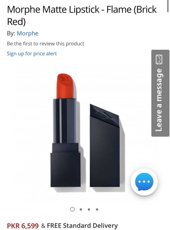 Original Morphe lipstick (shade : Flame) 1