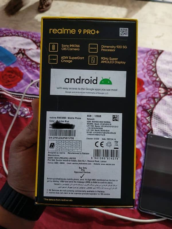 Realme 9 Pro Plus 5G Complete Box official PTA approved 14