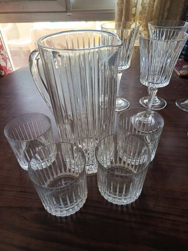 crystal jug with glasses(03002112474) 3