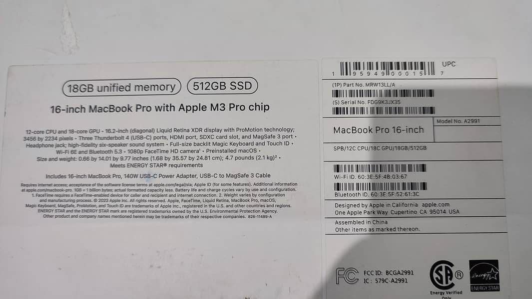 Macbook Pro 16" M3 Pro (18GB - 512GB) 10