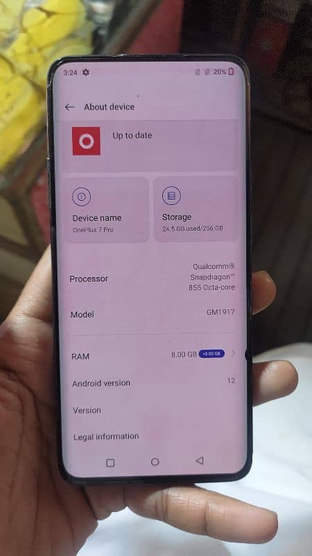 one plus 7pro  256gb 0