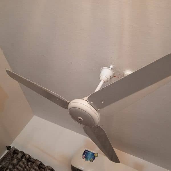 2 fans white colour only 1 year used same colour 1