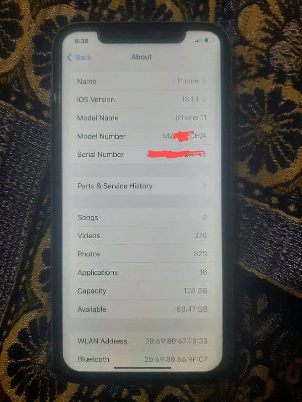 iphone 11 128gb Lifetime Sim Work Chahy Reset kro 3