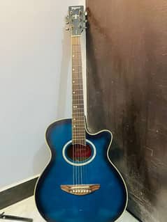 brand new acoustic guitar with accessories