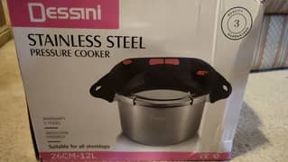 Dessini Pressure Cooker - Stainless Steel - 12L - Italian