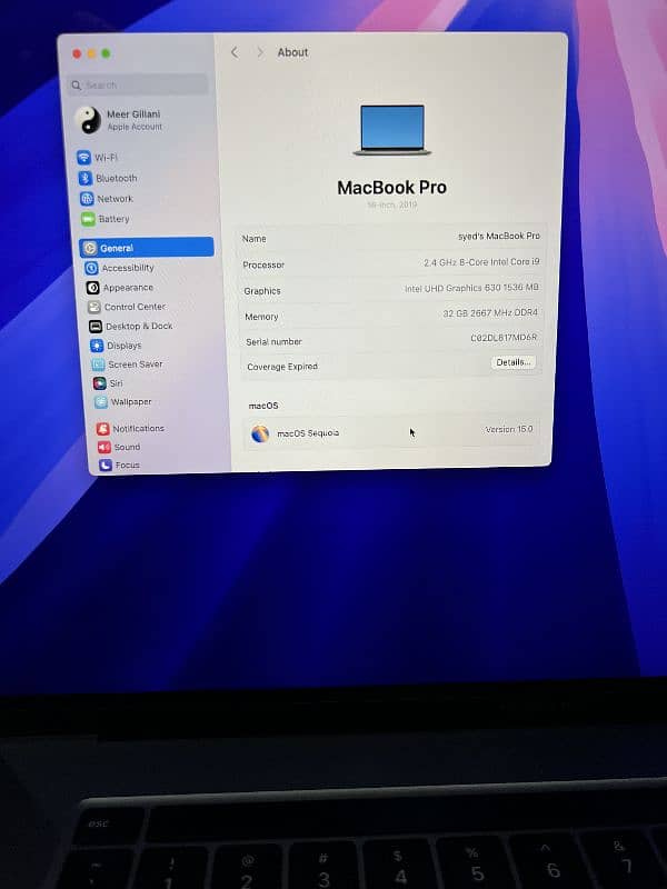 MacBook Pro 2019 i9 32 1TB 3