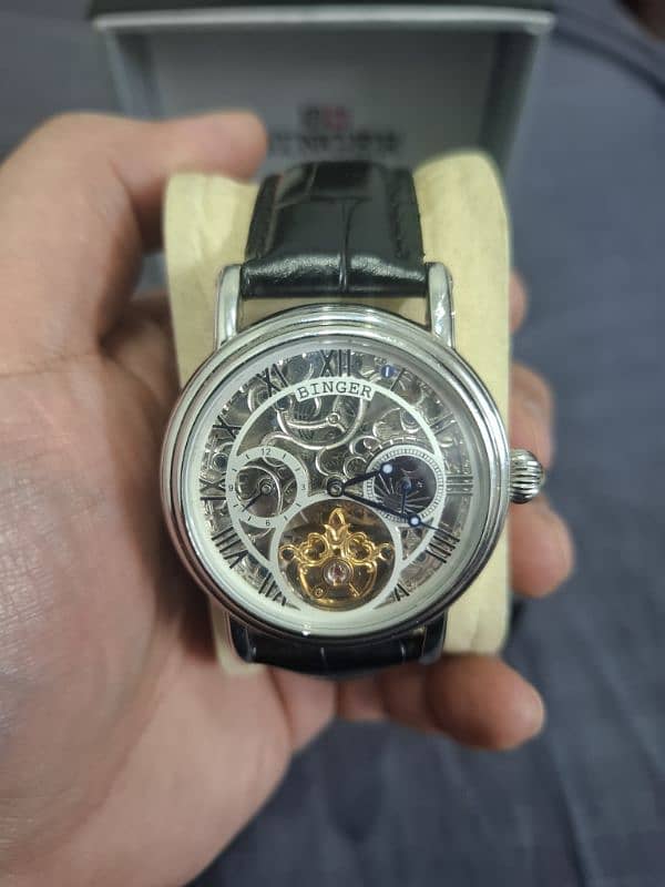 Binger Mechanical Automatic Tourbillon Watch Model B1171 0