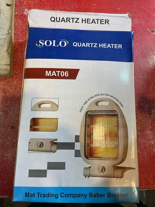 800W Portable Ceramic Electric Space Heater - Adjustable 2 Power Level 1