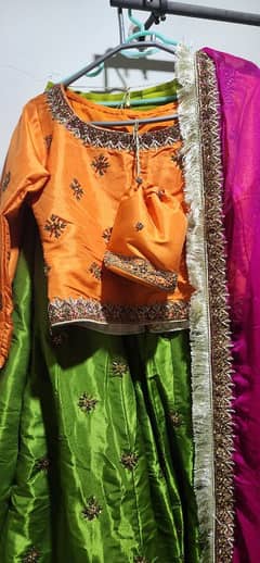 bridal customized mehndi lehnga