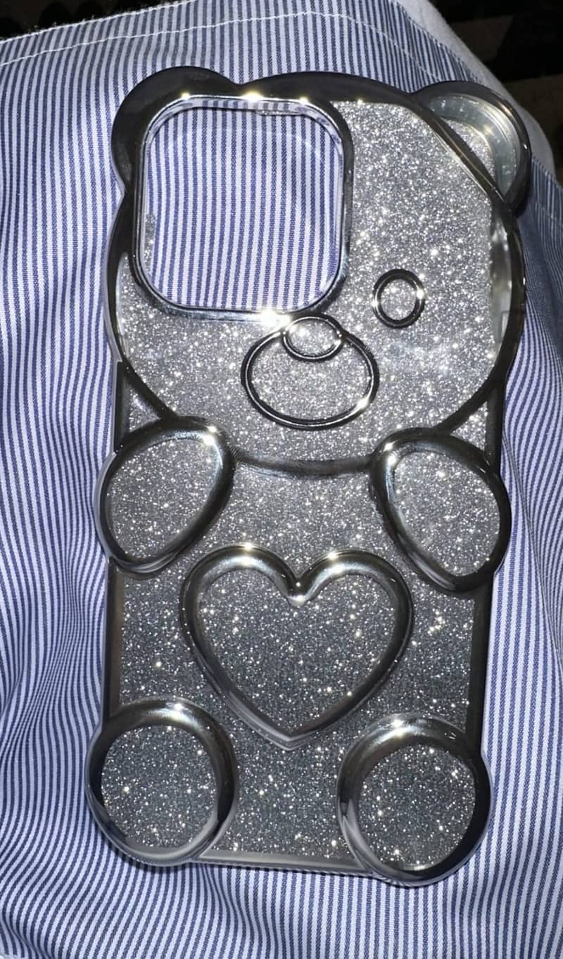 I Phone 11 Silver Bear Back Cover 4