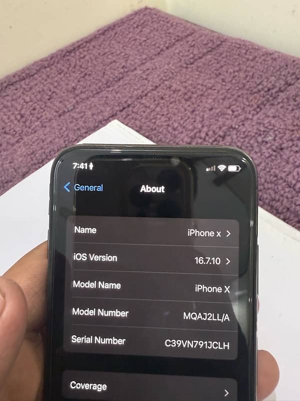 APPLE IPHONE X 6