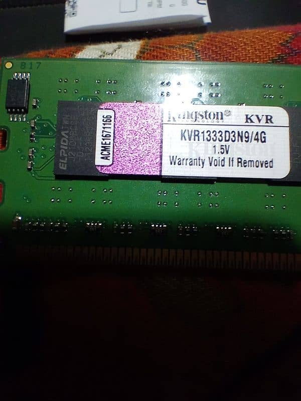 ddr3 Ram 1333 MHz Kingston 4GB 1