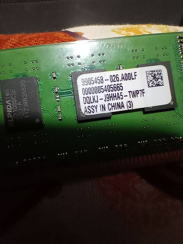 ddr3 Ram 1333 MHz Kingston 4GB 2