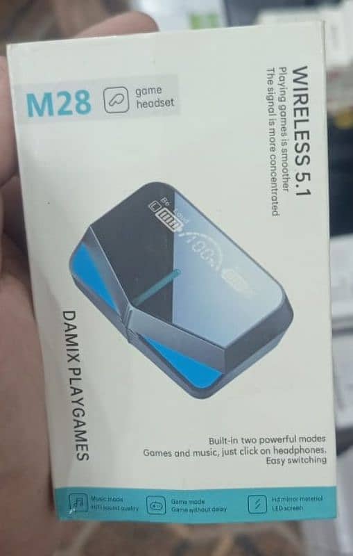 M28 gaming headset airpods/CASH ON DELIVERY/WATSAPP NO. 03064974722 3