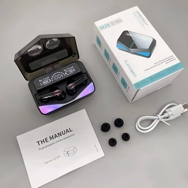 M28 gaming headset airpods/CASH ON DELIVERY/WATSAPP NO. 03064974722 5