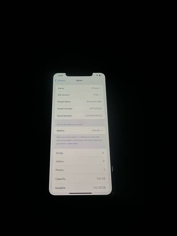 iPhone XS Max 256GB Physical Dual PTA Approved 2