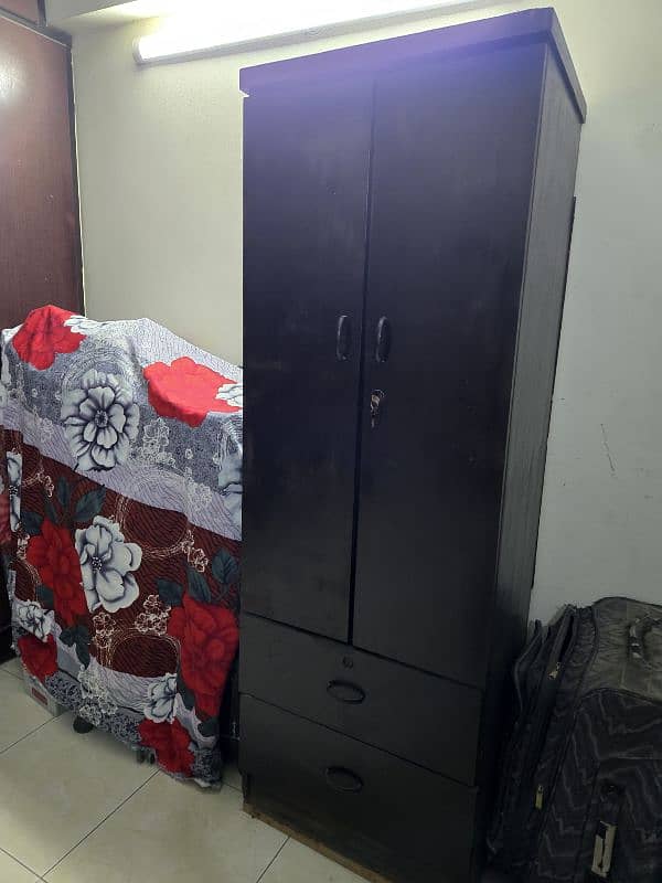 Single Wardrobe 2 Door Almari 0