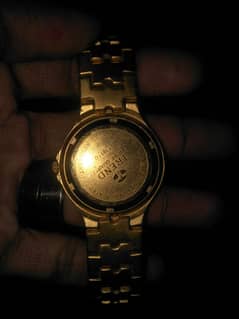 Swiss made Trend quartz watch 18 caret gold plated