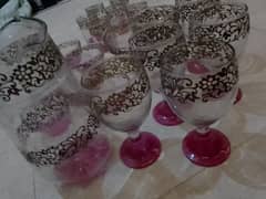 glass set kheer set