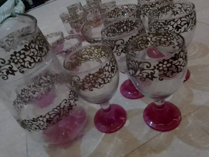 glass set kheer set 0