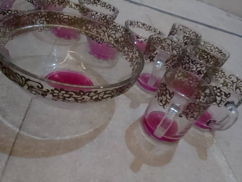 glass set kheer set 3