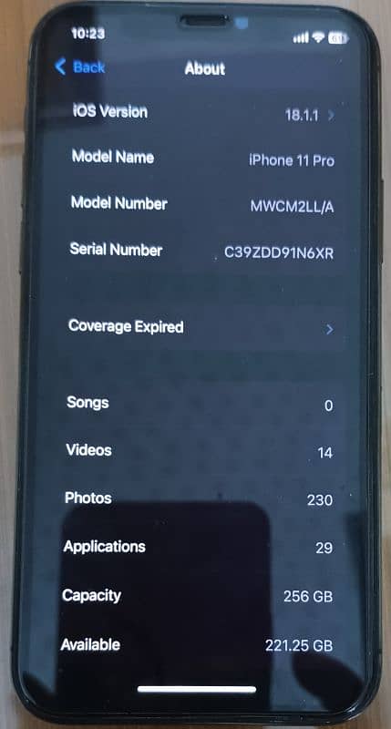 iphone 11 pro 256GB PTA Approved 6