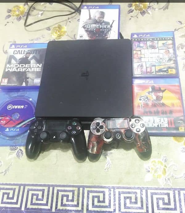 ps4 imported with 2 controller 7 cd whatapp number 03454699311 0