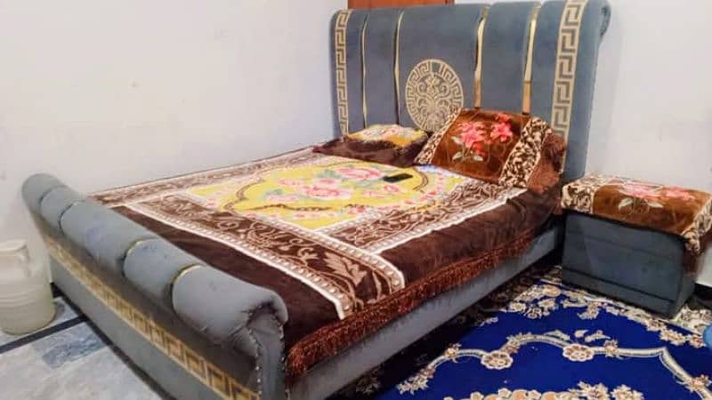 Double Bed with side tables , Almari, Sofas 2 for sale in Barakahu 0