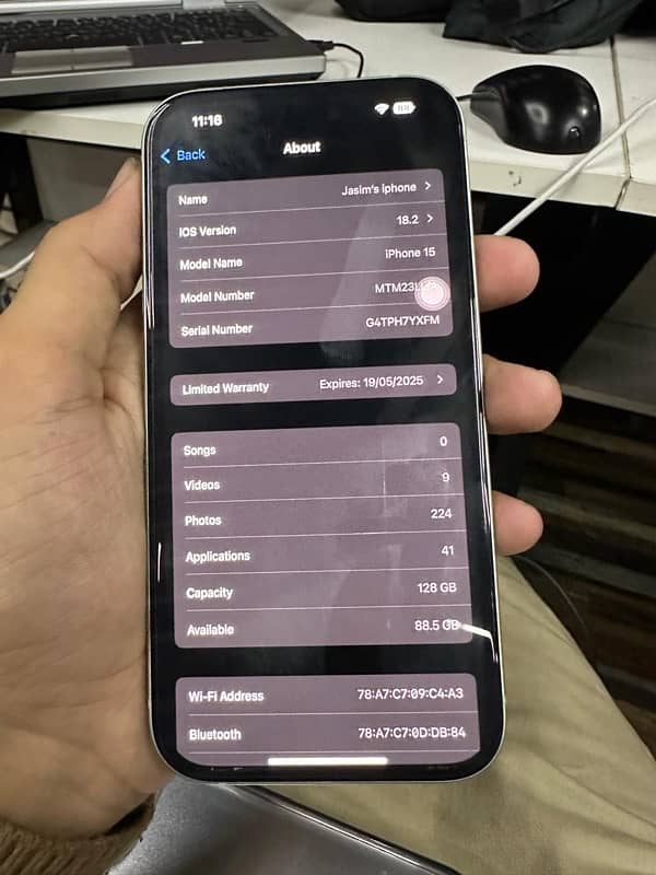 iPhone 15 non pta jv with box 128gb 7