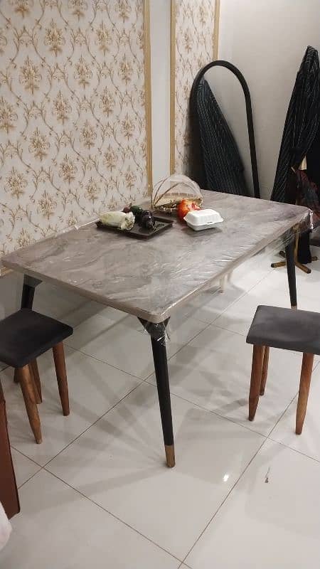 Dining Table with stools 3