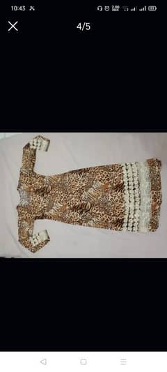 Cheetah Print 2 piece Medium size dress is for sale