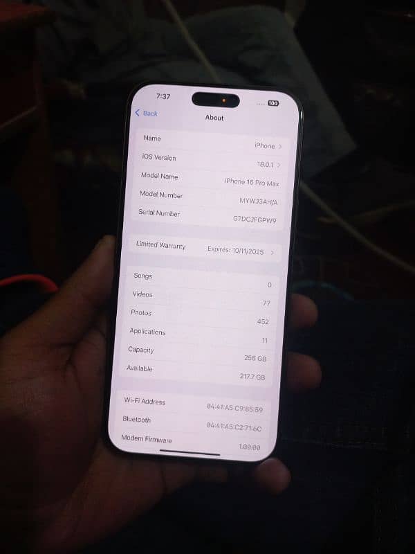 i phone 16 pro max 256gb hk modal 10