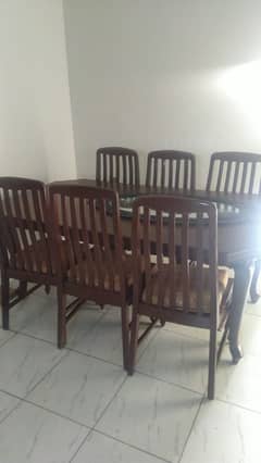 6 chairs big size dinning table