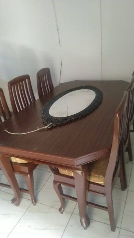 6 chairs big size dinning table 1