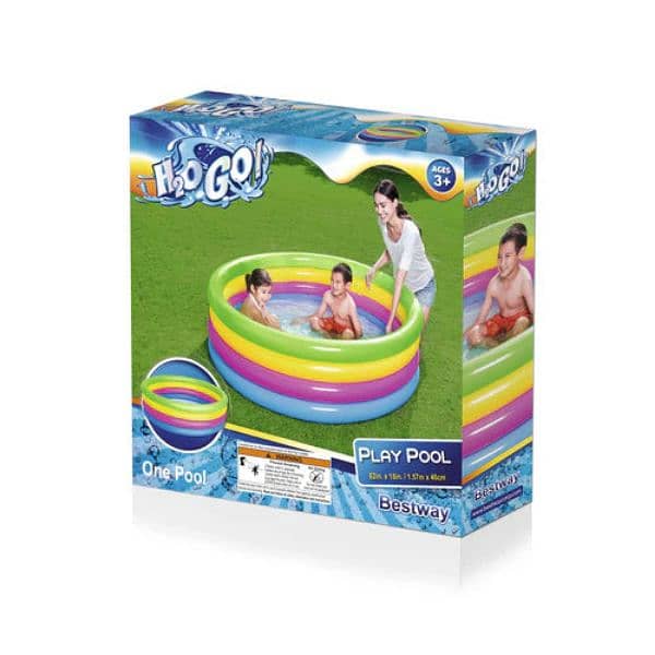 4 Ring Rainbow Swimming Poo 2