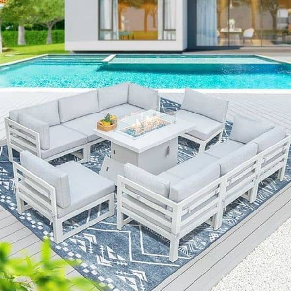 Garden chairs/rattan sofa sets/dining tables/UPVC outdoor furniture 6