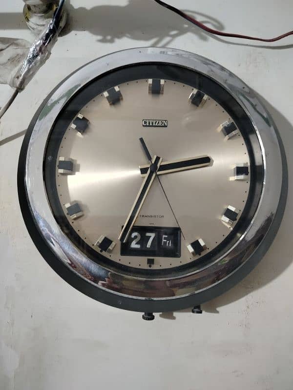 Antique Japan citizen vintage Wall clock original Seiko orient Wehrle 2