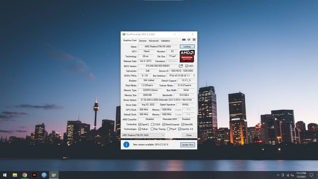 AMD Raden R5 340x 2Gb 1