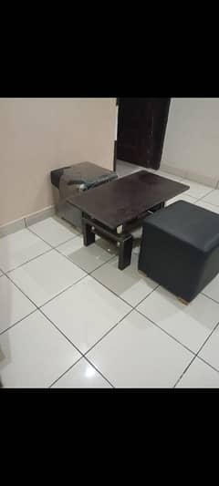 2 cubic seat one center table for sell