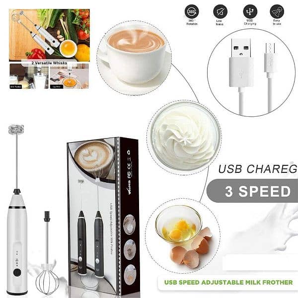 Rechargeable coffee beater 0