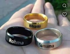 COUSTOMIZED NAME RING ORDER NOW