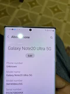 Samsung Note 20 ultra 5G