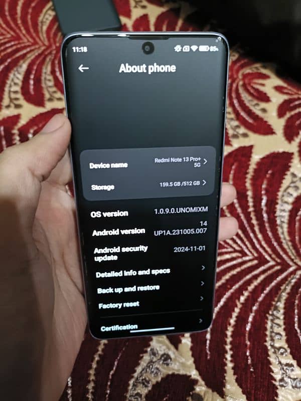 Redmi note 13 pro plus 12 / 512 just like a brand new updated hyperOs2 2